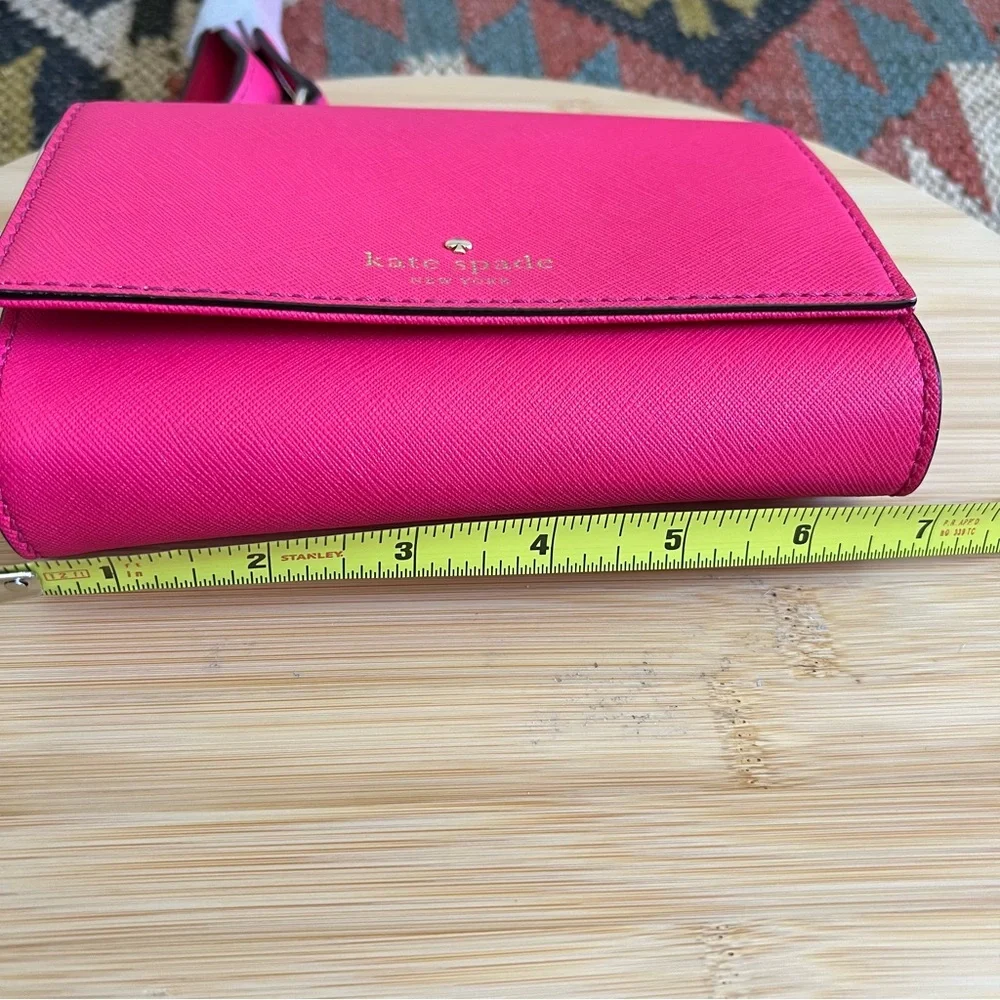 NWOT! Kate Spade Cedar St Cami Pink Saffiano Leather Small Chain Strap Crossbody